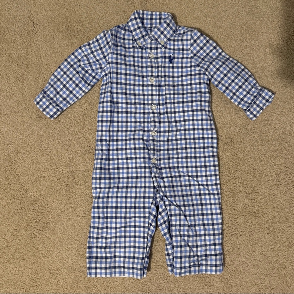 Ralph Lauren baby button down one piece